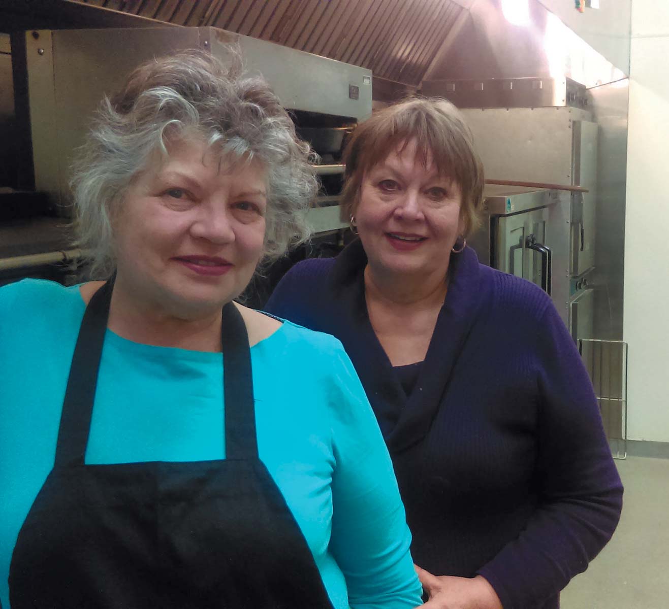 Serves You Right owner Morag Hornsby, right, with Christine Degeneffe. 