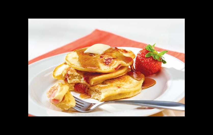 Strawberry Ricotta Pancakes