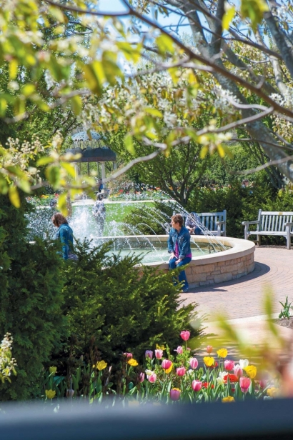 Fountain at Green Bay Botanical Garden