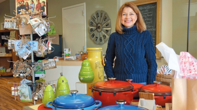 Katherine Forrest in her new Suamico kitchen store Season to Taste.