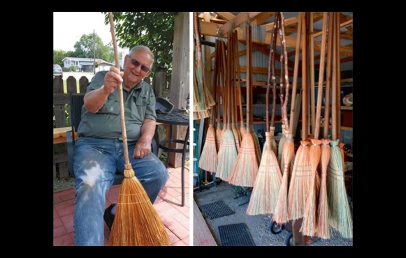 Bob Duffrin and his brooms
